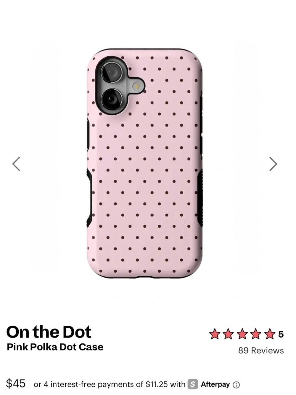 Casely iPhone 17- Pink Polka Dot Phone Case
